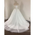 Trendy Elegant See Through Sparkling Pearls / Rhinestone Wedding Dress